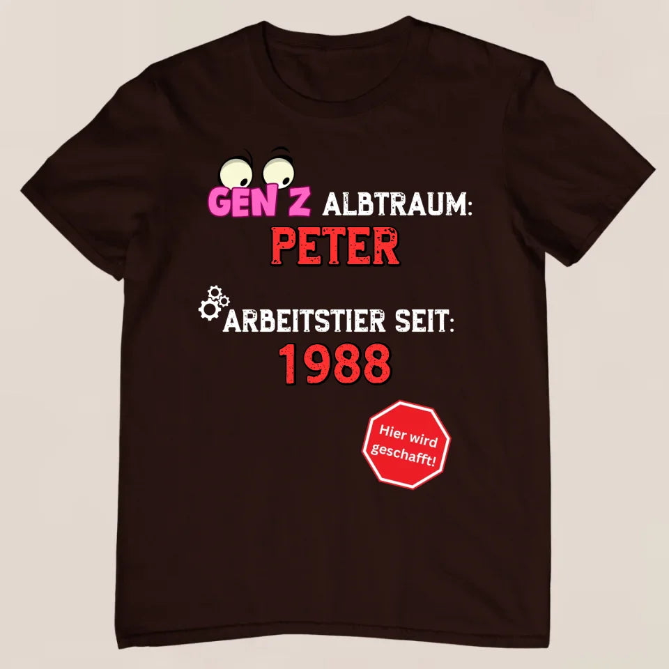 Gen Z Albtraum - Personalisiertes T-Shirt