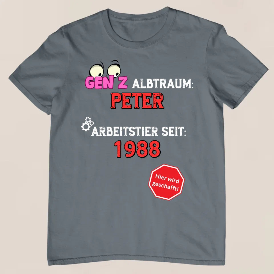 Gen Z Albtraum - Personalisiertes T-Shirt
