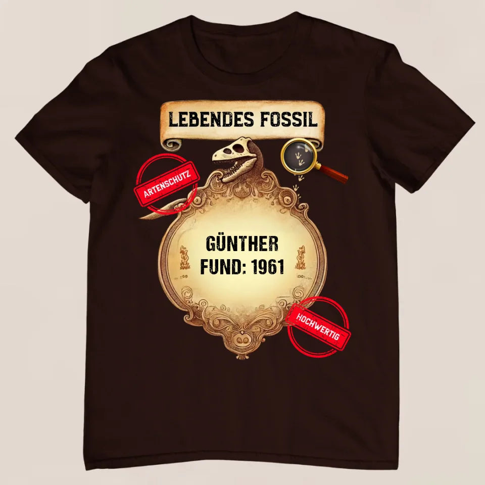 Lebendes Fossil - Personalisiertes T-Shirt
