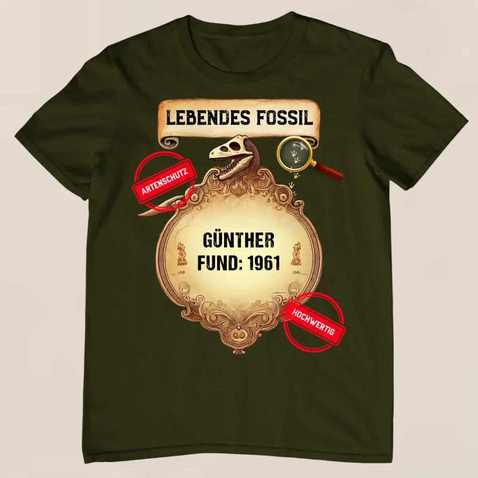 Lebendes Fossil - Personalisiertes T-Shirt