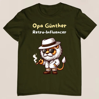 Retro-Opa - Personalisiertes T-Shirt