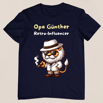 Retro-Opa - Personalisiertes T-Shirt
