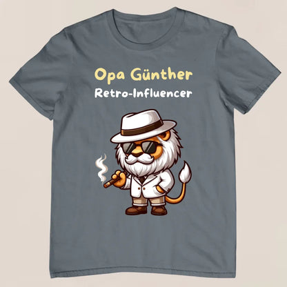 Retro-Opa - Personalisiertes T-Shirt