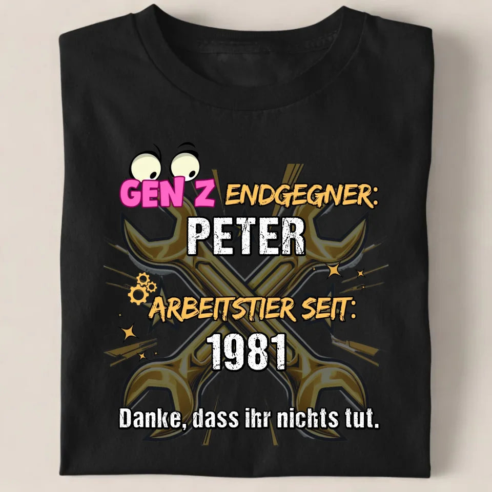 Schwarz Unisex T-Shirt