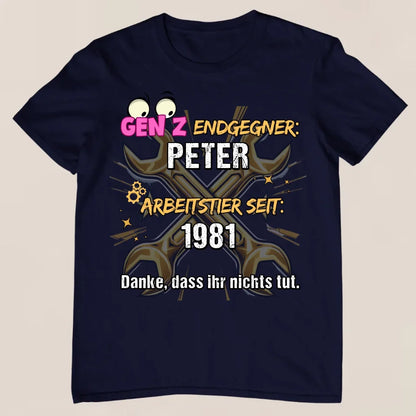 Gen Z Endgegner - Personalisiertes T-Shirt