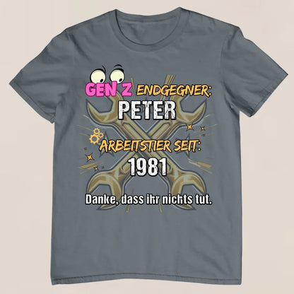 Gen Z Endgegner - Personalisiertes T-Shirt