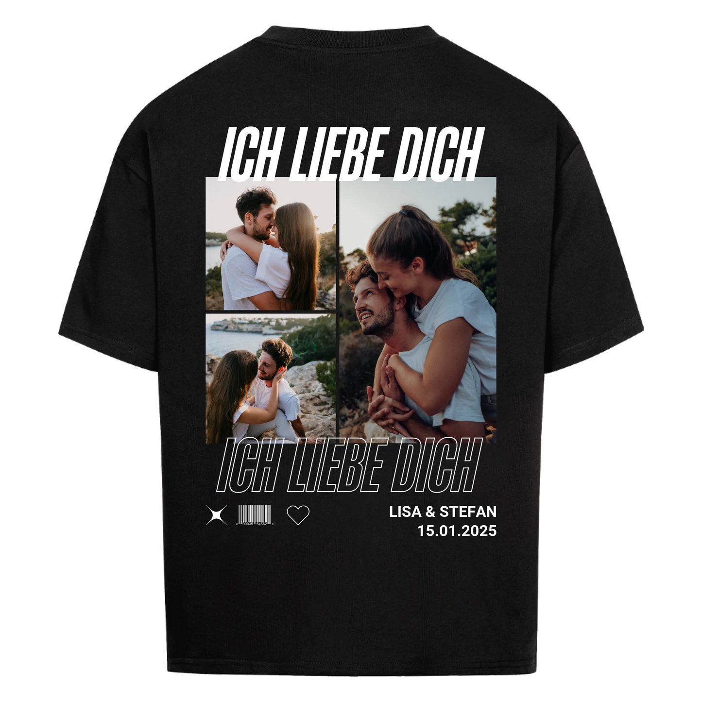 Couple - Personalisiertes Oversized Shirt