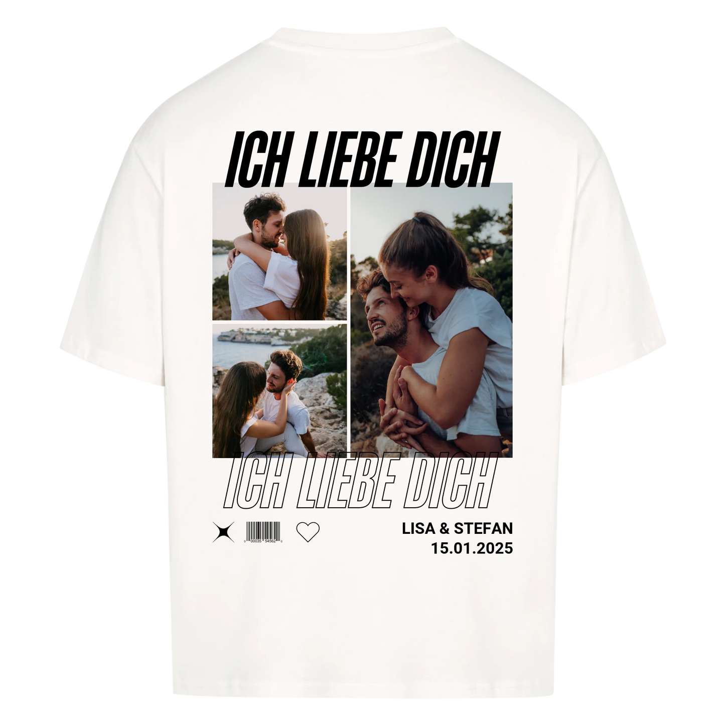 Couple - Personalisiertes Oversized Shirt