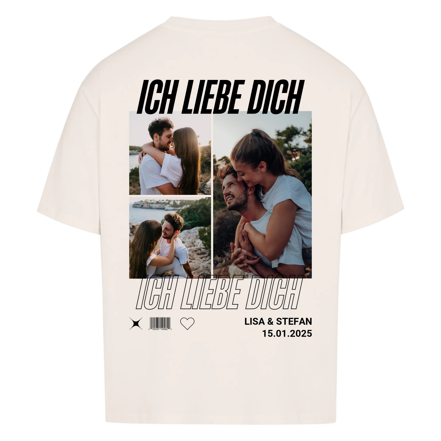 Couple - Personalisiertes Oversized Shirt