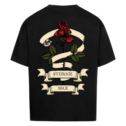 Liebesrose - Personalisiertes Oversized Shirt