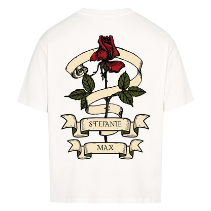 Liebesrose - Personalisiertes Oversized Shirt