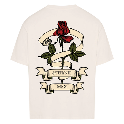 Liebesrose - Personalisiertes Oversized Shirt