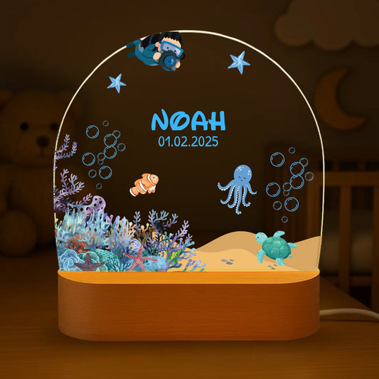 Ovales Nachtlicht Mockup