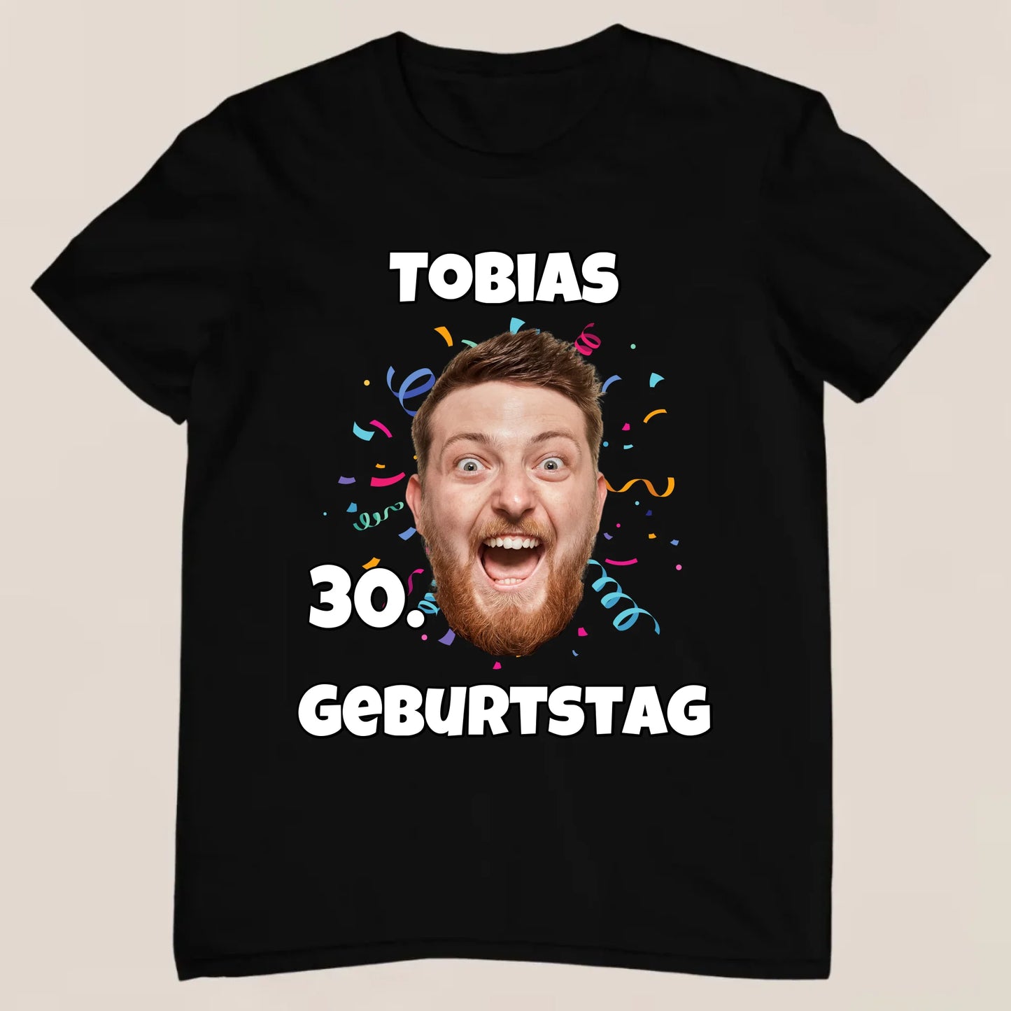 Geburtstagsfoto - Personalisiertes T-Shirt