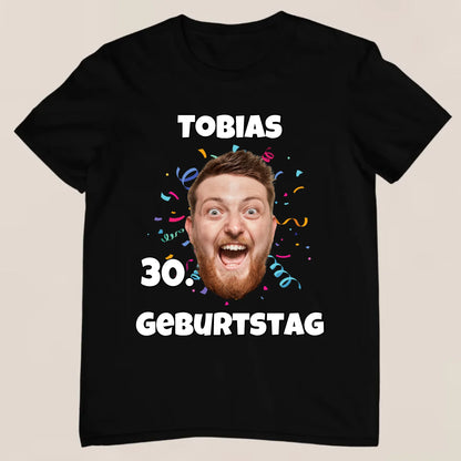 Geburtstagsfoto - Personalisiertes T-Shirt