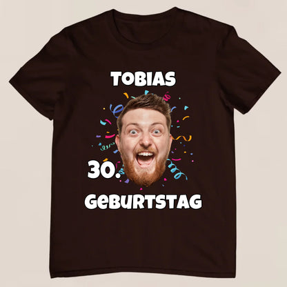 Geburtstagsfoto - Personalisiertes T-Shirt