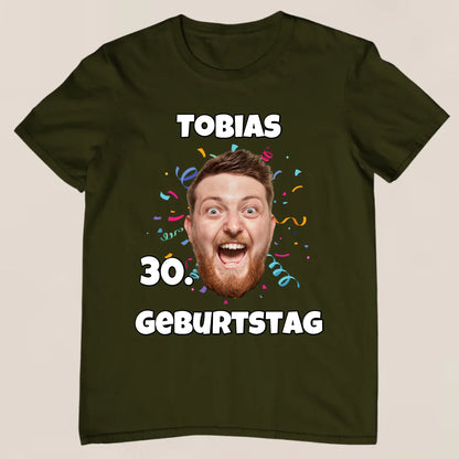 Geburtstagsfoto - Personalisiertes T-Shirt