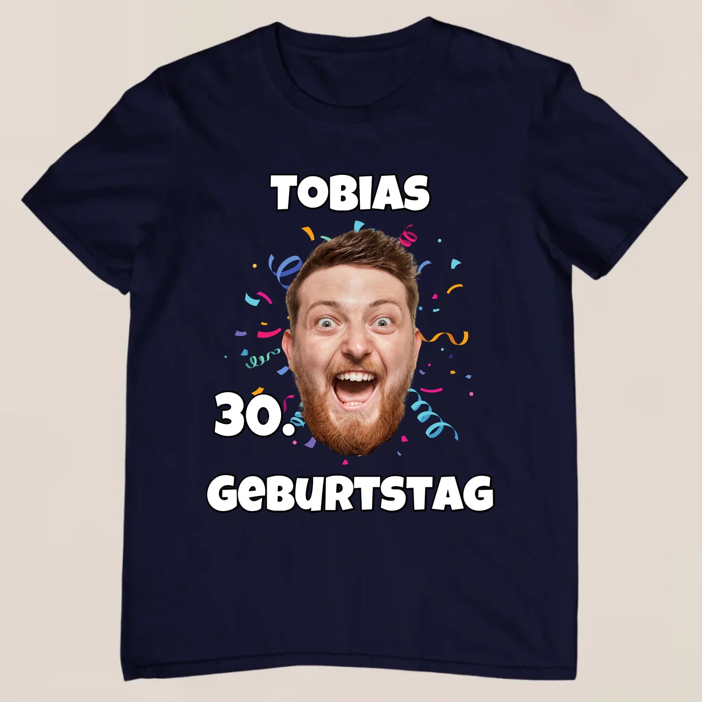 Geburtstagsfoto - Personalisiertes T-Shirt