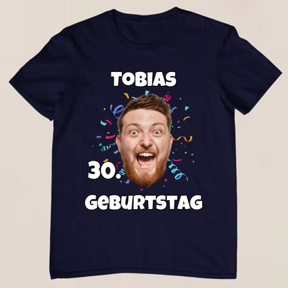 Geburtstagsfoto - Personalisiertes T-Shirt