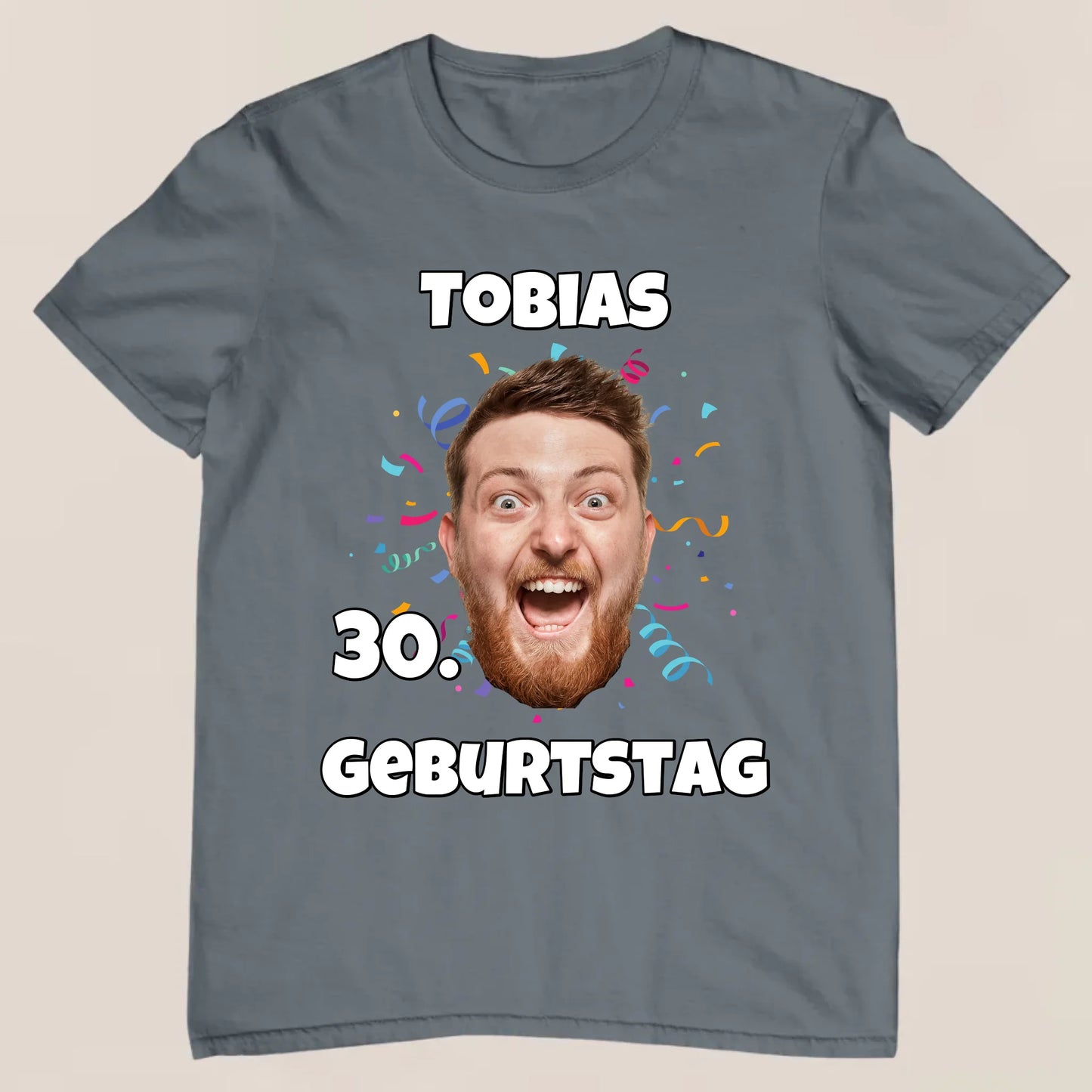 Geburtstagsfoto - Personalisiertes T-Shirt