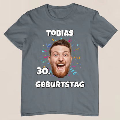 Geburtstagsfoto - Personalisiertes T-Shirt