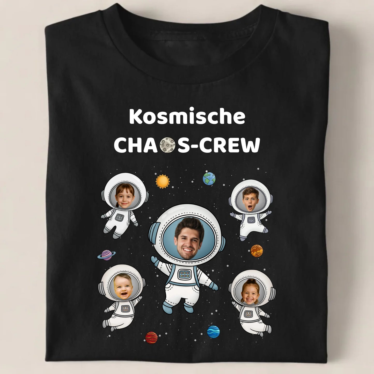 Schwarz Unisex T-Shirt