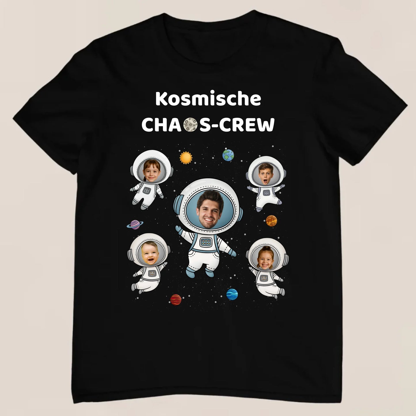 Space-Family - Personalisiertes T-Shirt