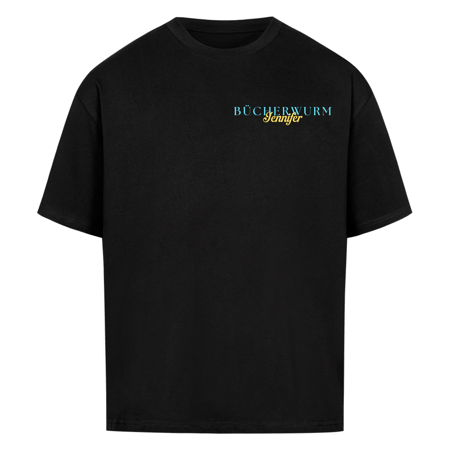 Bücherwurm - Personalisiertes Oversized Shirt