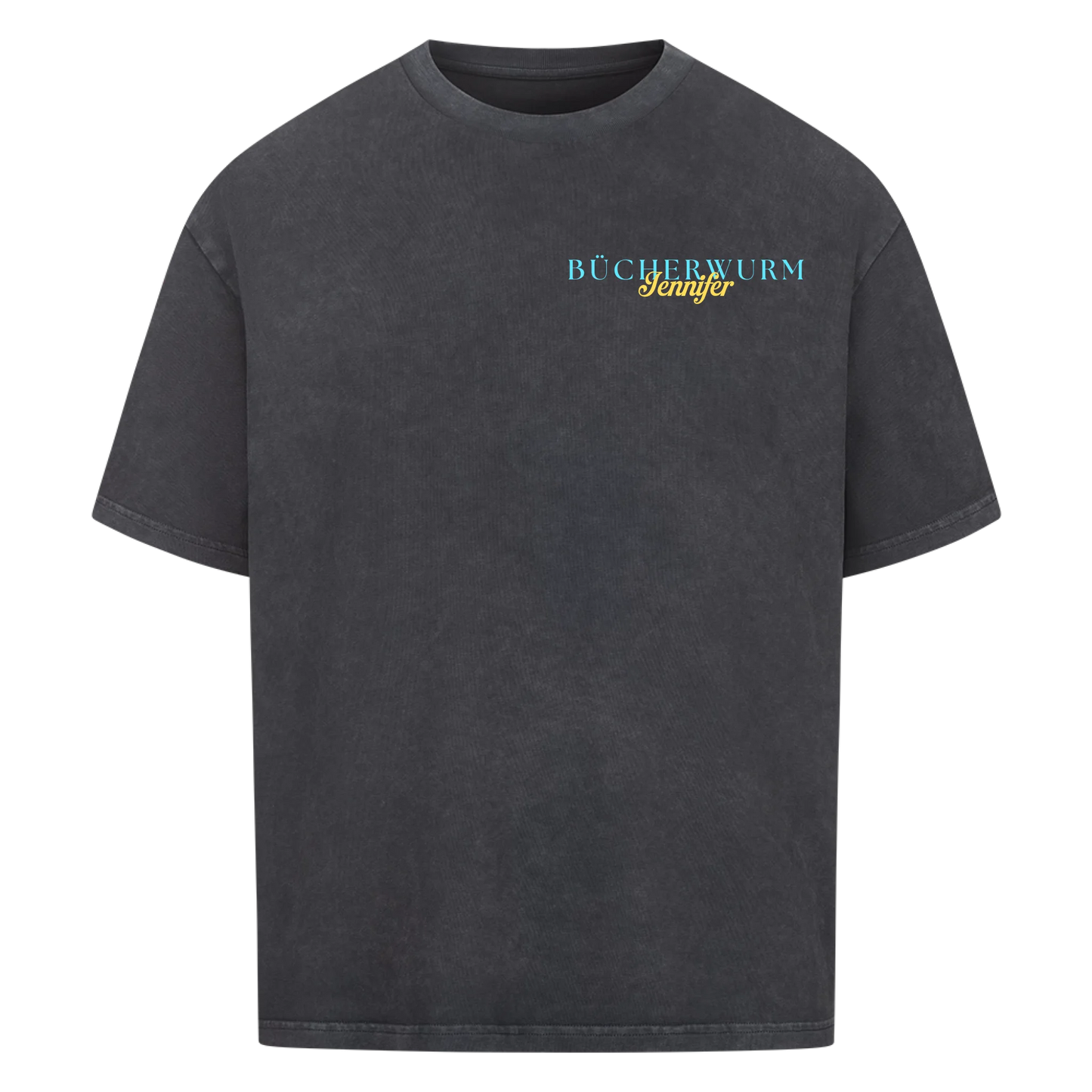Bücherwurm - Personalisiertes Oversized Shirt