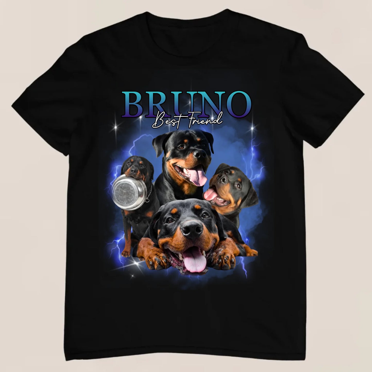 90er Haustier Bootleg - Personalisiertes T-Shirt