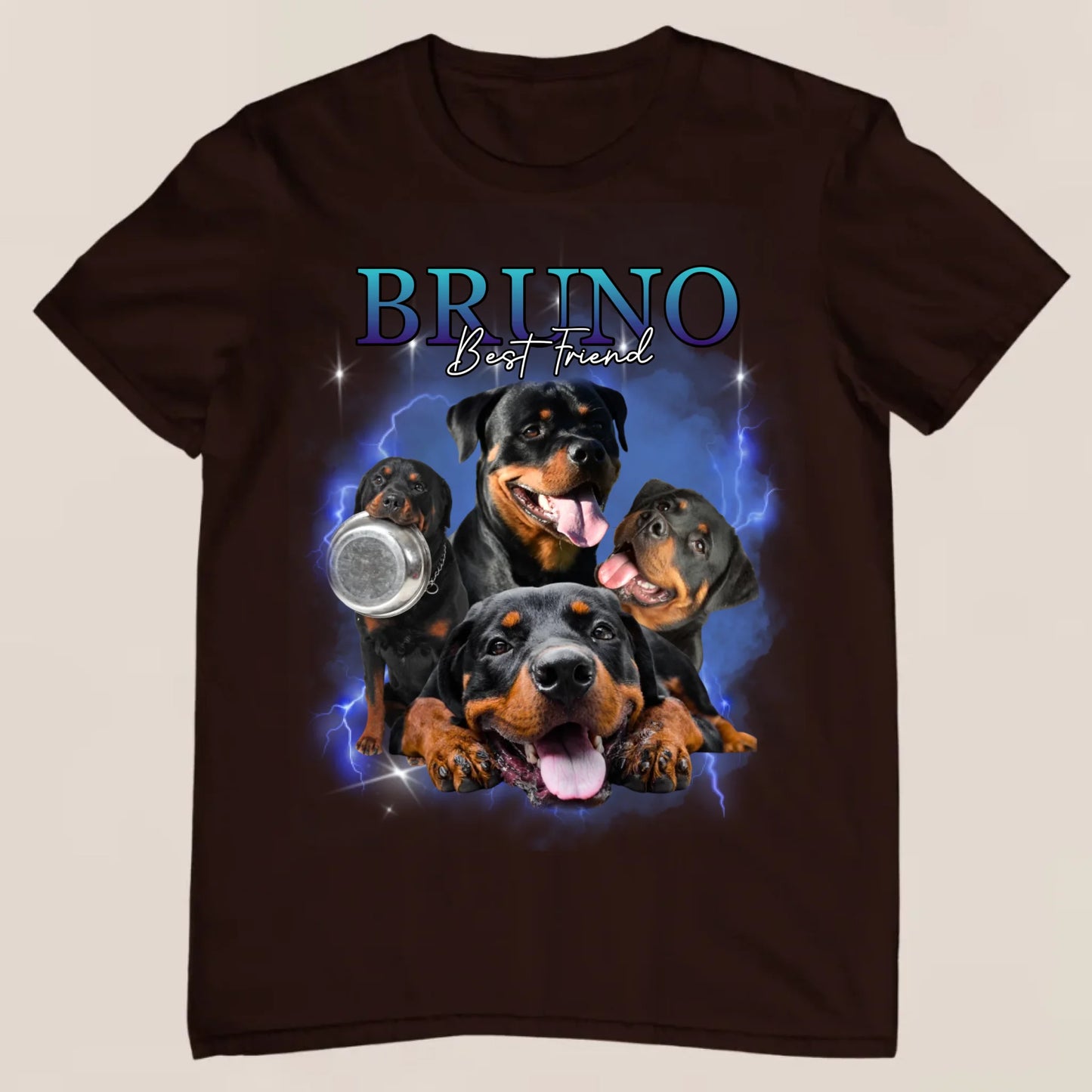 90er Haustier Bootleg - Personalisiertes T-Shirt