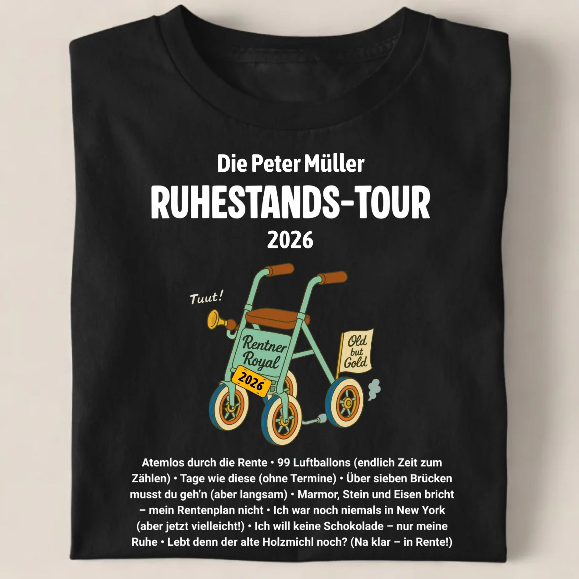 Schwarz Unisex T-Shirt
