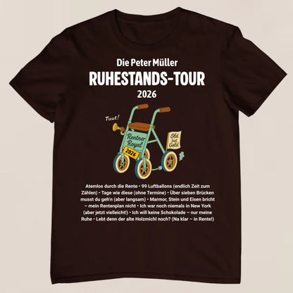 Ruhestands-Tour - Personalisiertes T-Shirt