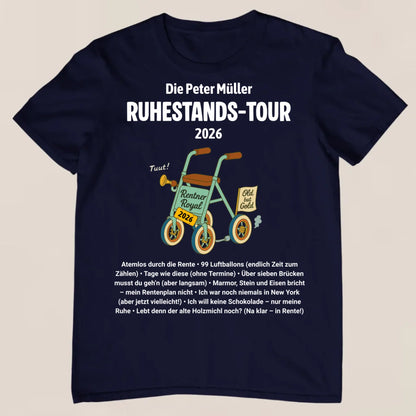 Ruhestands-Tour - Personalisiertes T-Shirt
