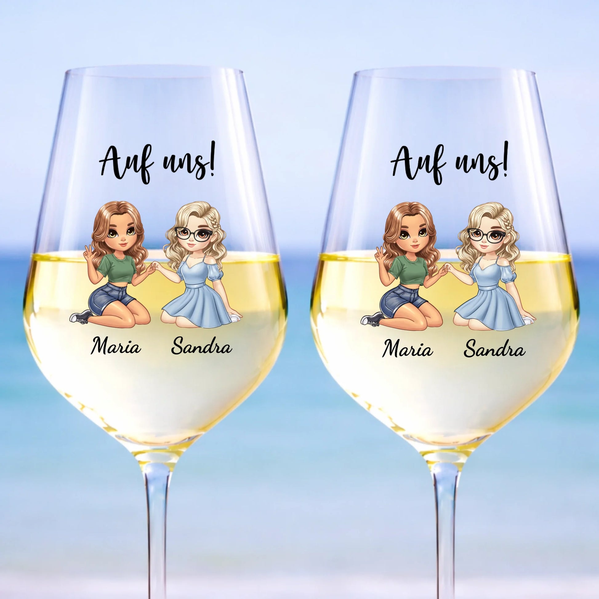 Mockup Weinglas 2er-Set