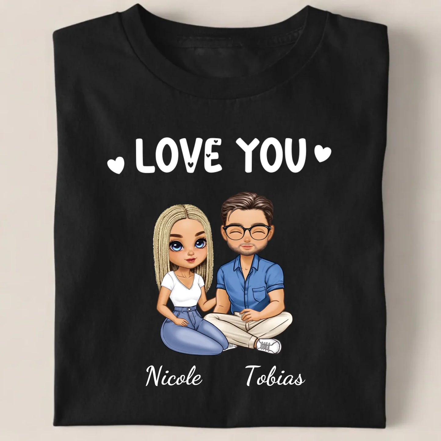Schwarz Unisex T-Shirt