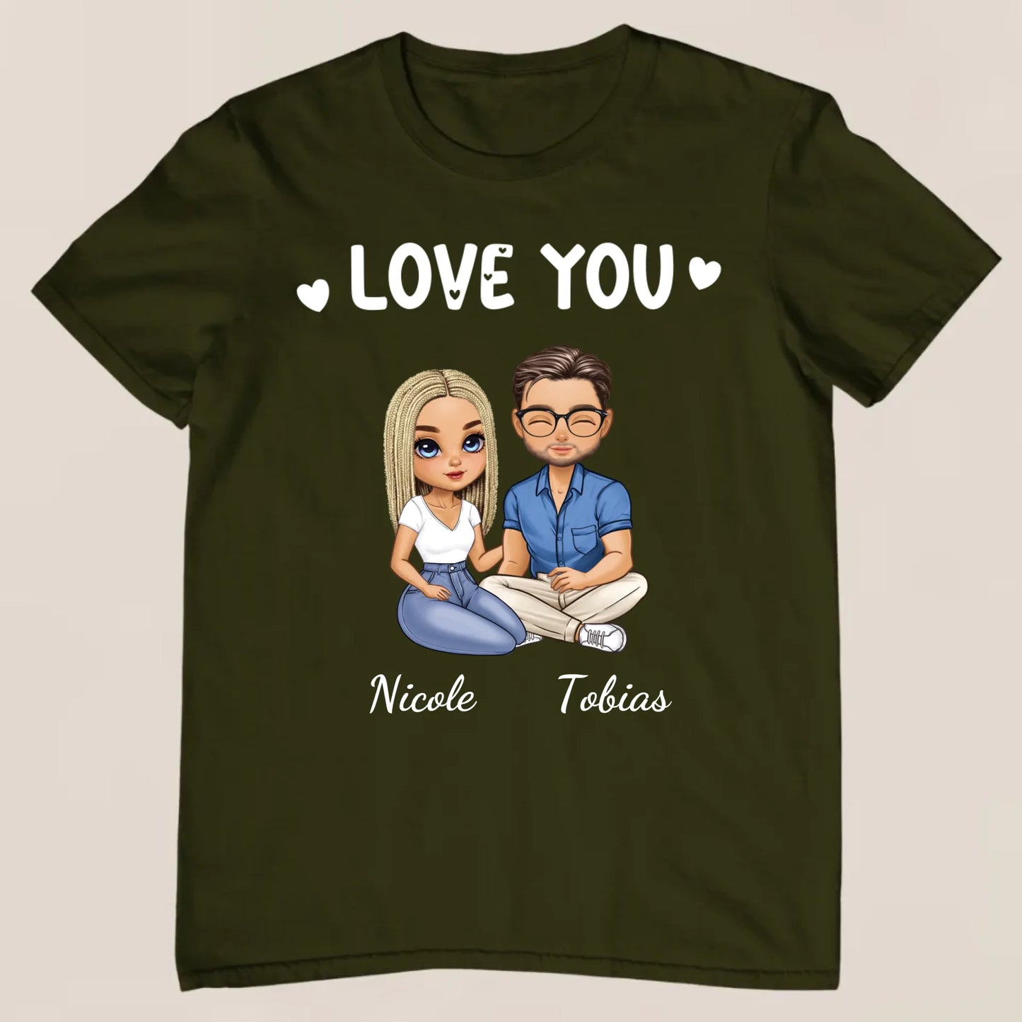 Pärchen - Personalisiertes T-Shirt