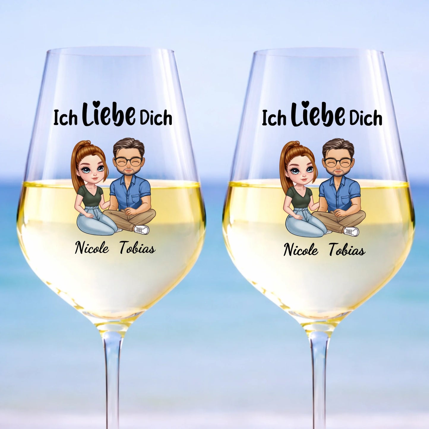 Mockup Weinglas 2er-Set